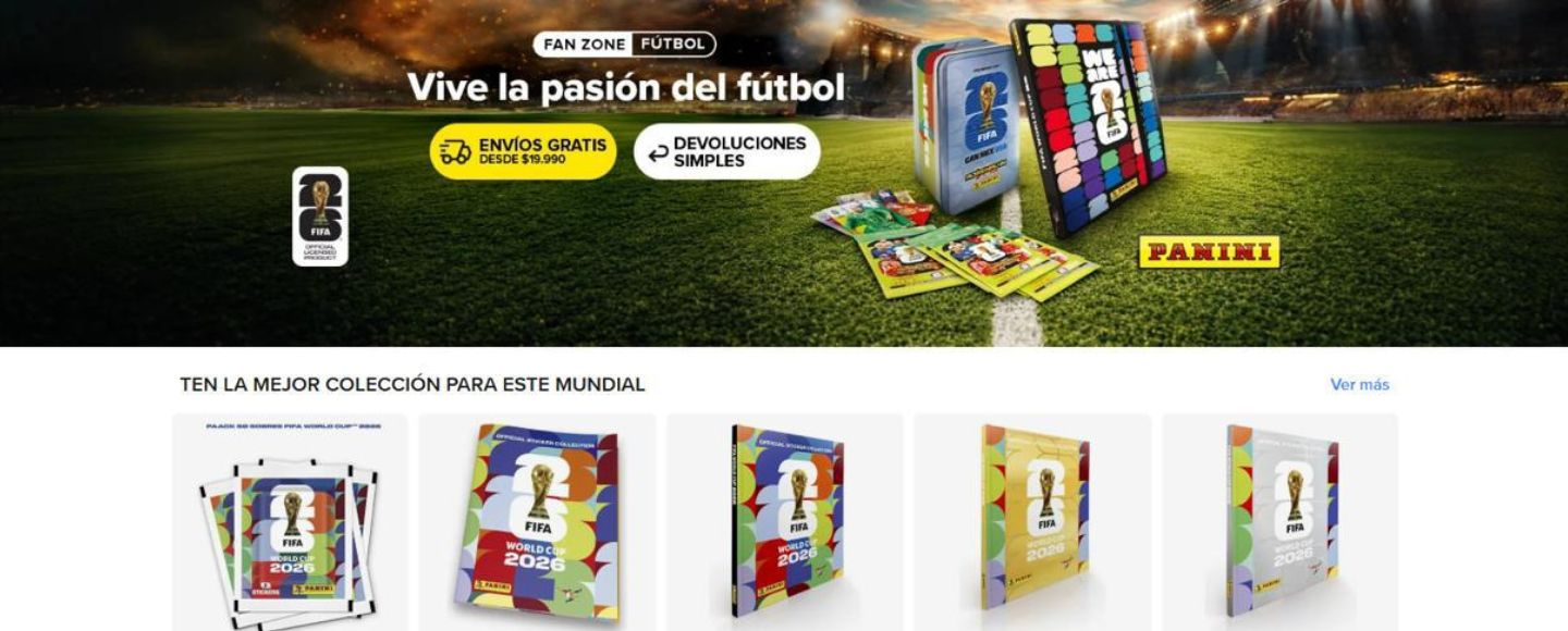 Álbum oficial de Panini del Mundial 2026 Chile
