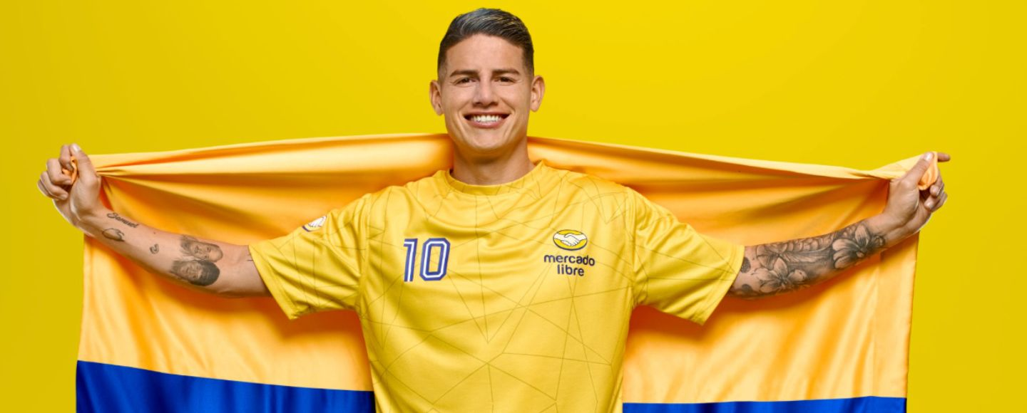 James Rodríguez embajador de Mercado Libre Colombia 2026