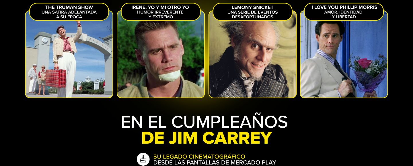 Mercado Play le festeja el cumpleaños Jim Carrey